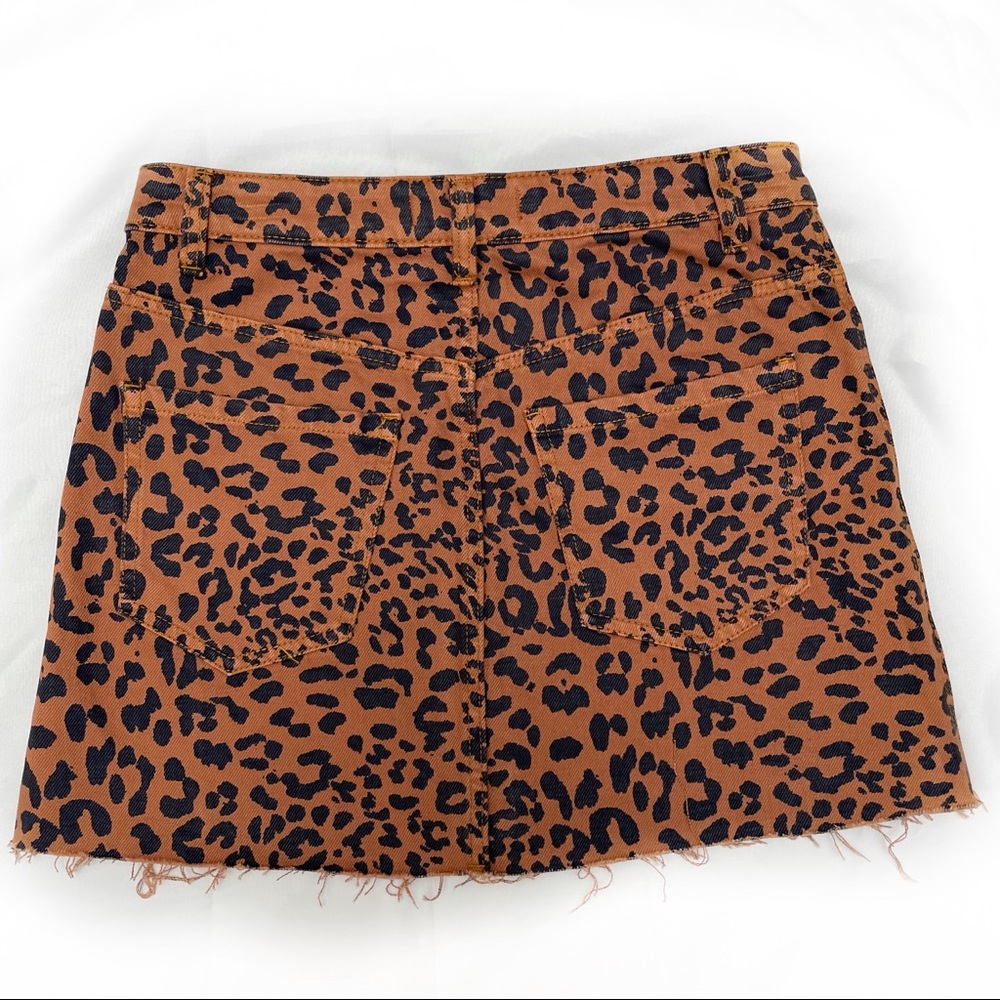 FREE PEOPLE PINEAPPLE COMBO JEAN SKIRT - Picture 2 of 3